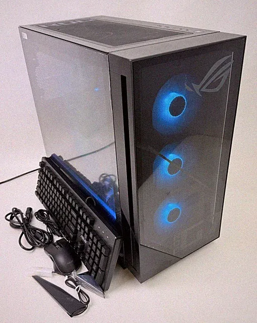 ASUS ROG GM700TZ 58L Gaming Desktop Ryzen 9 9950X 32GB 2TB RX 9070XT W11H Dent