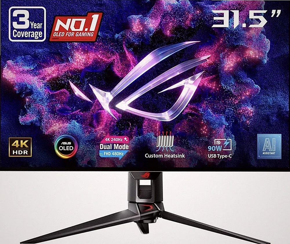 ASUS ROG PG32UCDP 32 Inch 4K 240Hz OLED Gaming Monitor Dual Mode FHD 480Hz