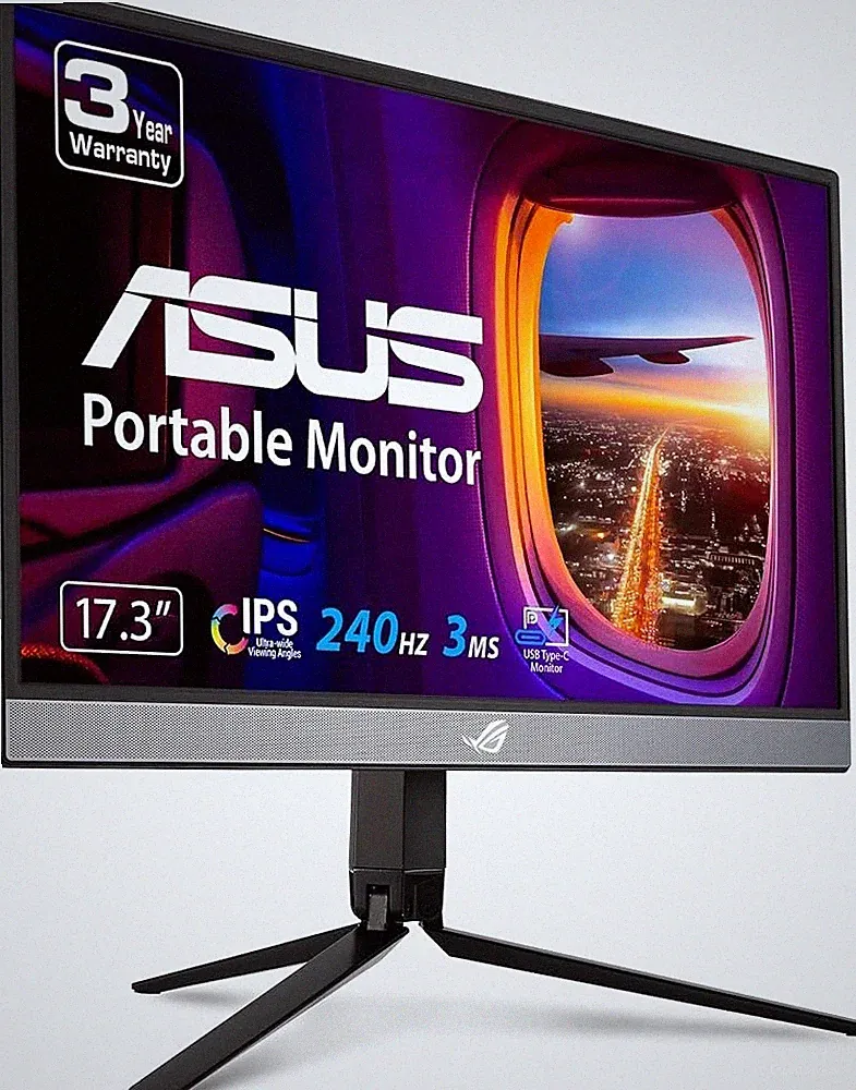 ASUS ROG Strix 17.3" 1080P Portable Gaming Monitor (XG17AHP)-FHD, IPS, 240Hz