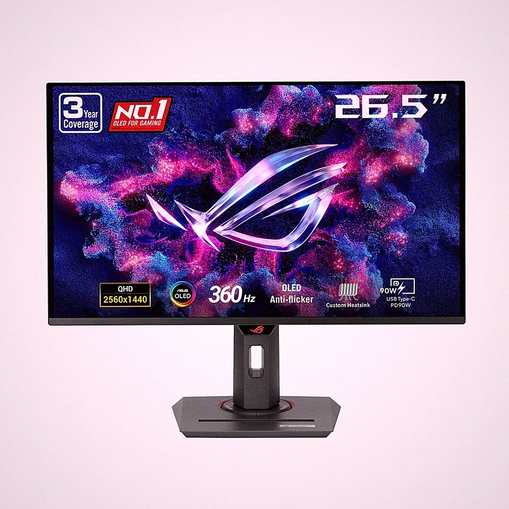 ASUS ROG Strix 26.5 1440P QD OLED Gaming Monitor 360Hz Black XG27ACDNG
