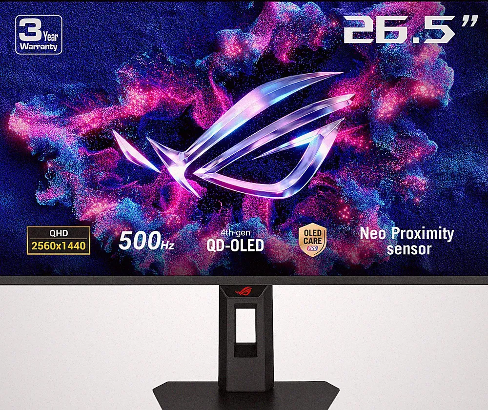 ASUS - ROG Strix 27" 2K OLED 500Hz 0.03ms Gaming Monitor with G-SYNC/FreeSync...
