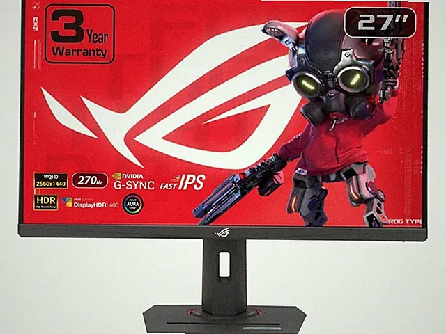 ASUS ROG Strix 27 inch QHD 2K 1440P 270Hz IPS with AMD FreeSync Premium & G-Sync