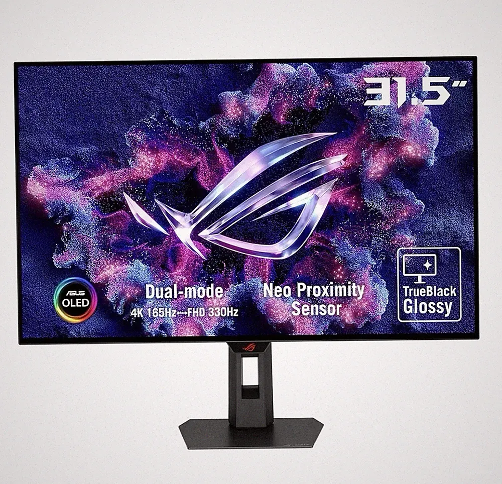 ASUS ROG Strix 32” 4K OLED Gaming Monitor (XG32UCWG) - TrueBlack Glossy OLED, Du