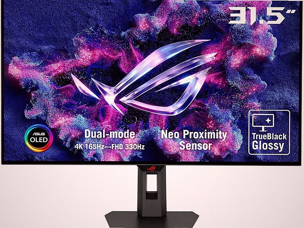 ASUS ROG Strix 32” 4K OLED Gaming Monitor (XG32UCWG) - TrueBlack Glossy OLED, Du