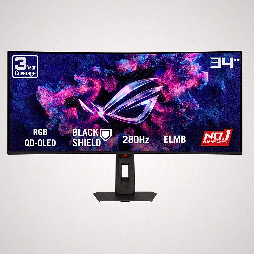 ASUS ROG Strix OLED 34" UWQHD 0.03ms (GTG) Anti-Reflection Curved Gaming Monitor