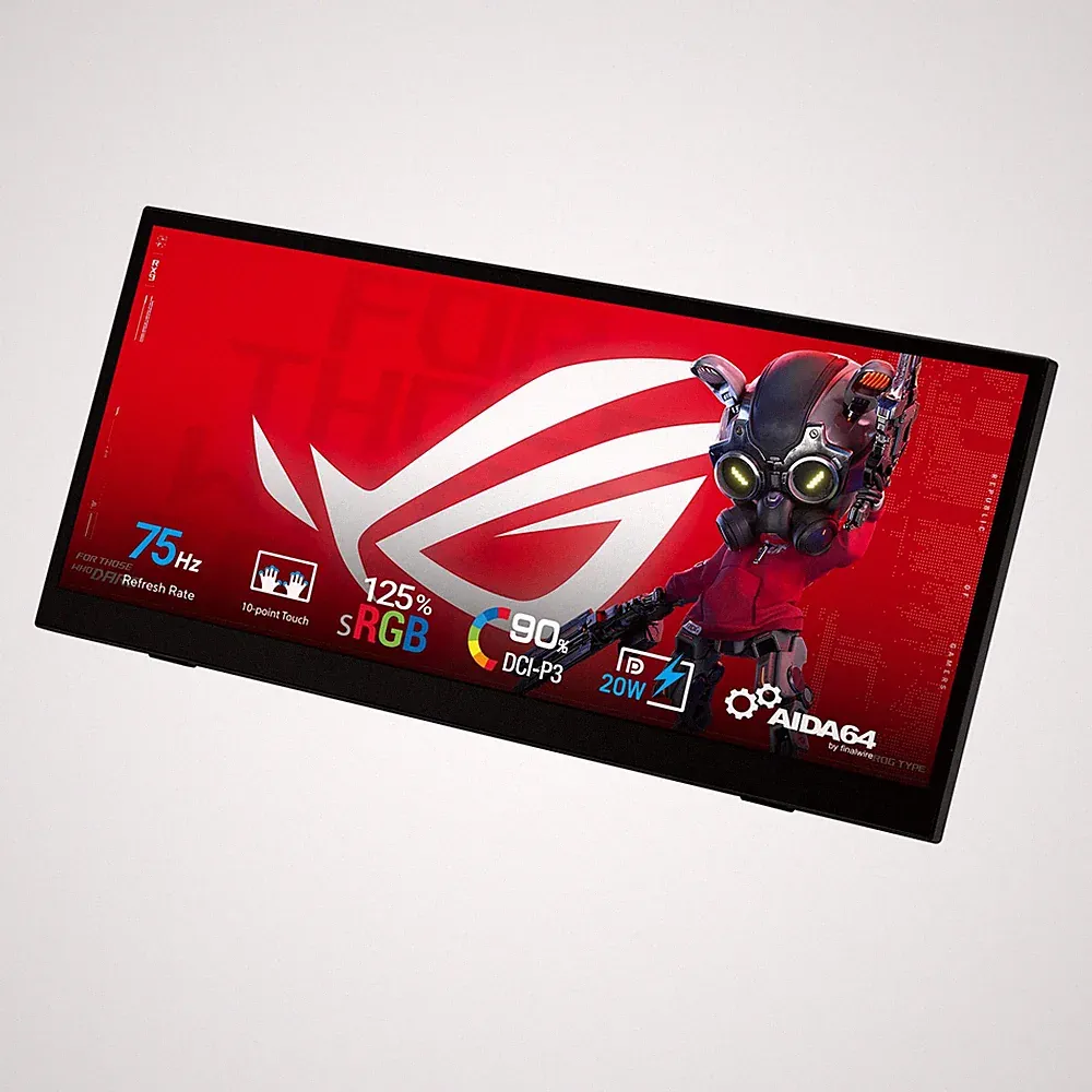ASUS ROG Strix XG129C 12 Inch 1920x720 75Hz Touchscreen Gaming Monitor