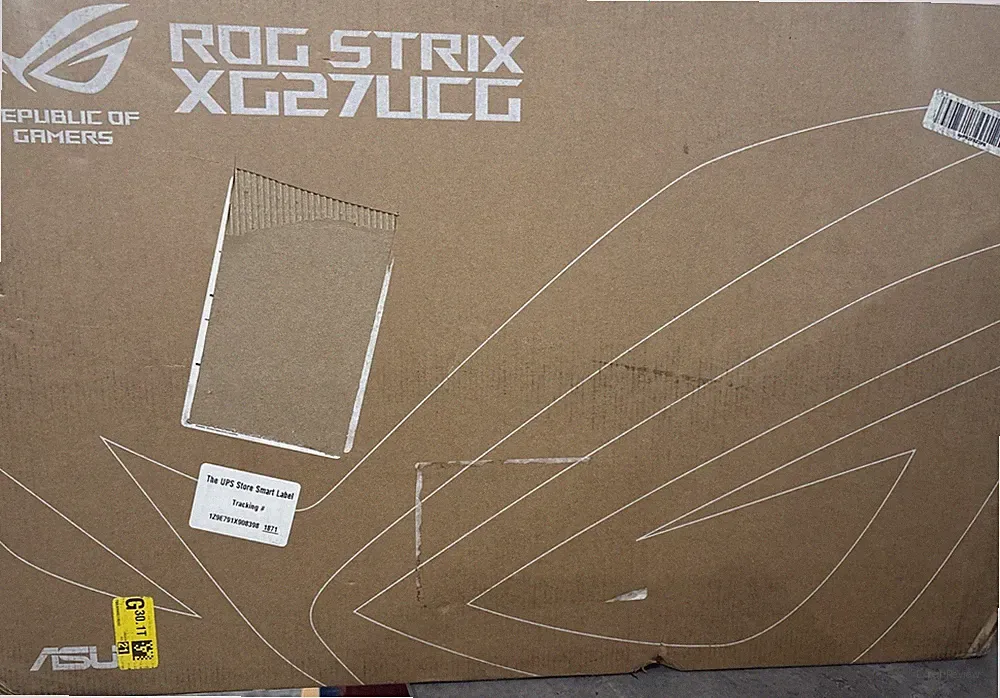 ASUS ROG Strix XG27UCG 27" 16:9 4K 160Hz/FHD 320Hz IPS HDR Gaming Monitor, Black