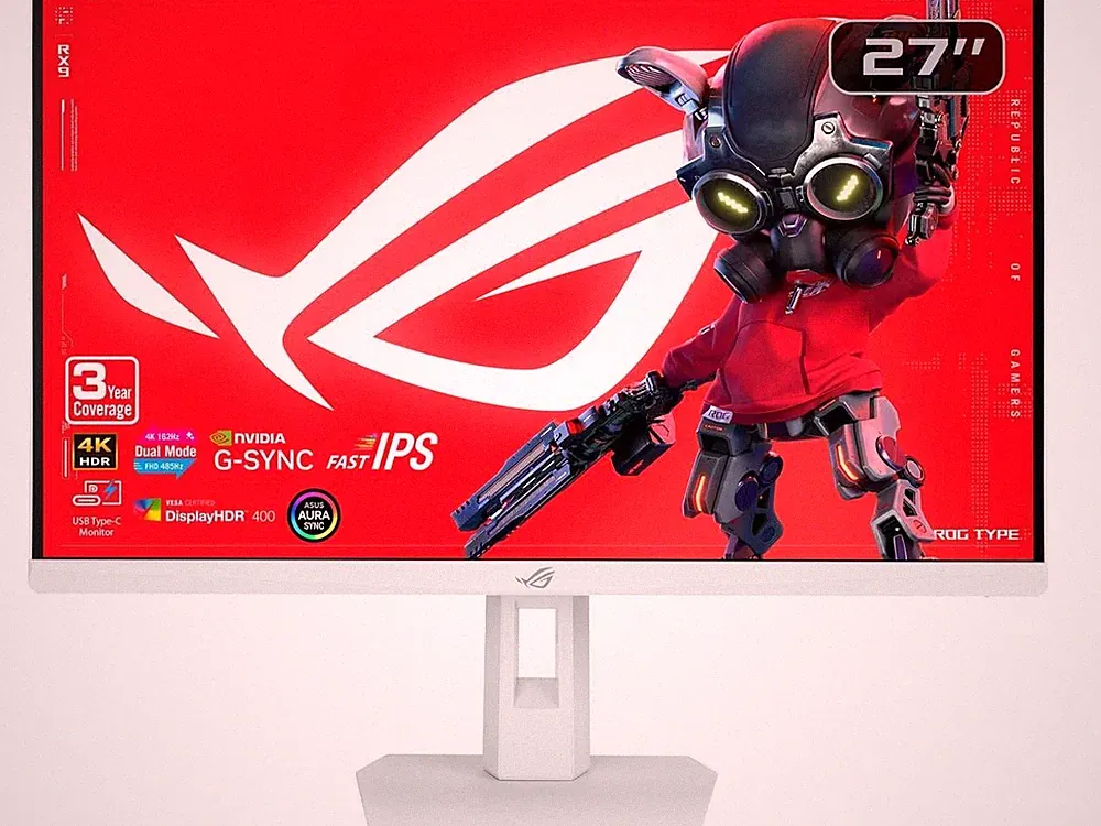 ASUS ROG Strix XG27UCG-W Gen 2 27" 4K Gaming Monitor, 160Hz, Fast IPS, Dual Mode