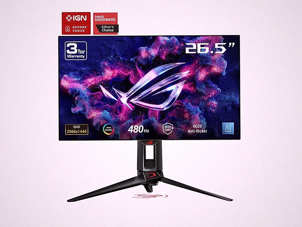 ASUS ROG Swift 27" QHD 2K 1440P 480Hz AMD FreeSync Premium & G-SYNC Compatible 0