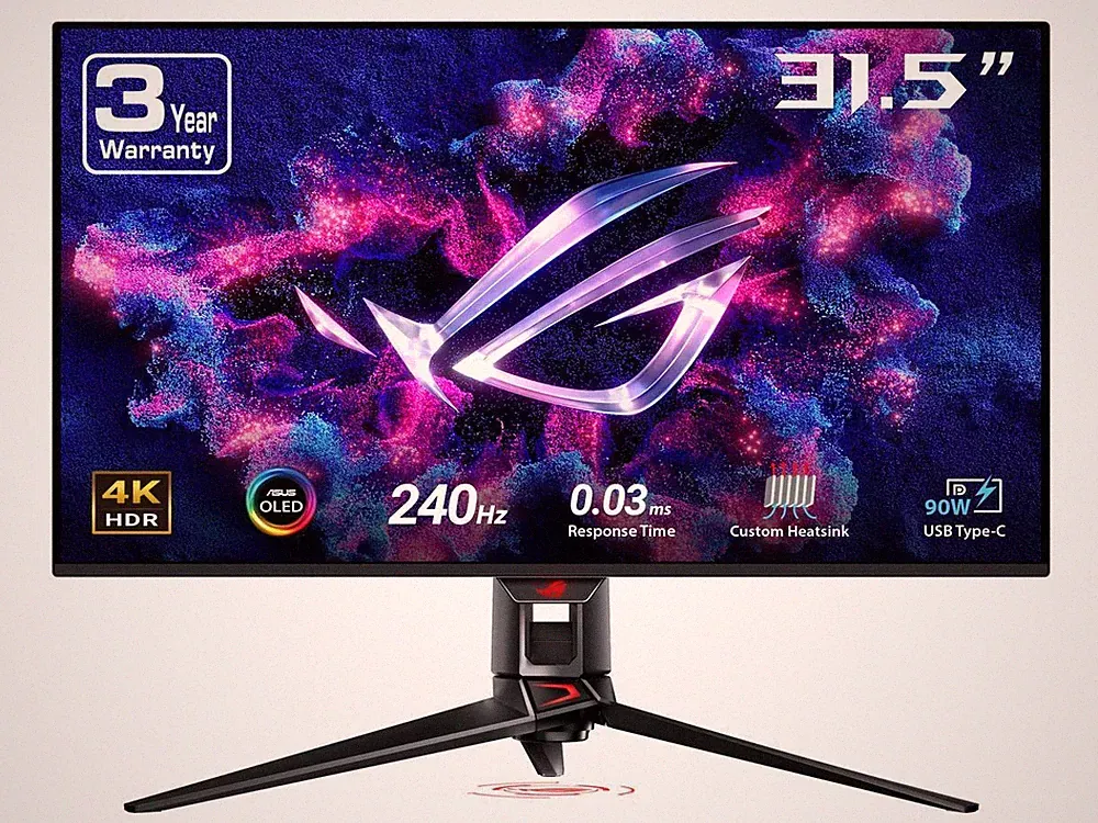 ASUS ROG Swift 32" 4K OLED Gaming Monitor 3840 x 2160 240Hz 0.03ms G-SYNC