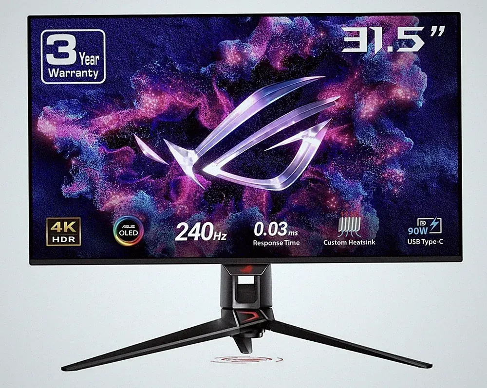 ASUS ROG Swift 32" 4K OLED Gaming Monitor 3840 x 2160 240Hz 0.03ms G-SYNC