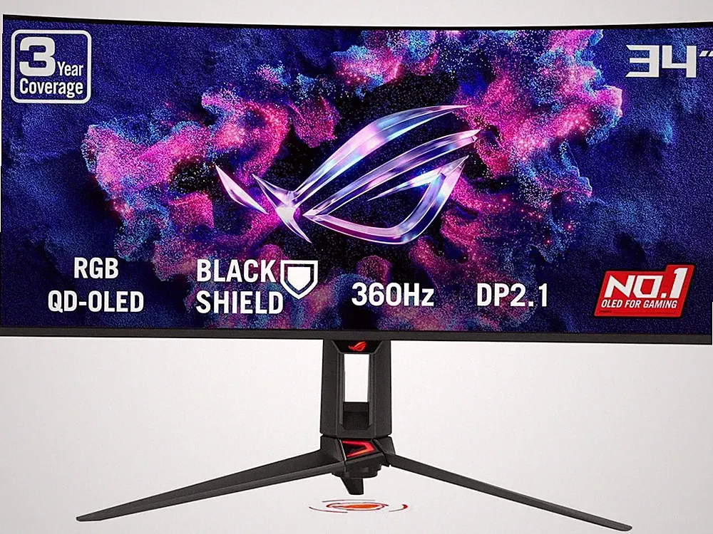 ASUS ROG SWIFT 34 inch QHD 2K 1440P 360Hz AMD FreeSync Premium Pro & G-SYNC Comp