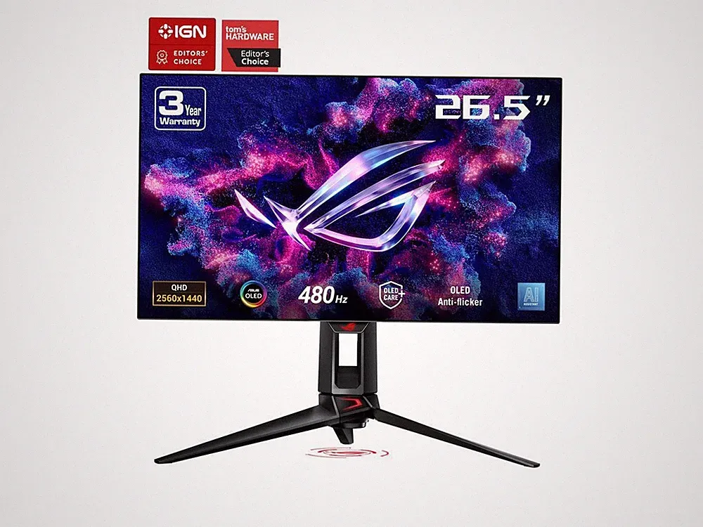 ASUS ROG Swift PG27AQDP 27" QHD 2K OLED 0.03 ms 480 Hz Flat Panel Gaming Monitor