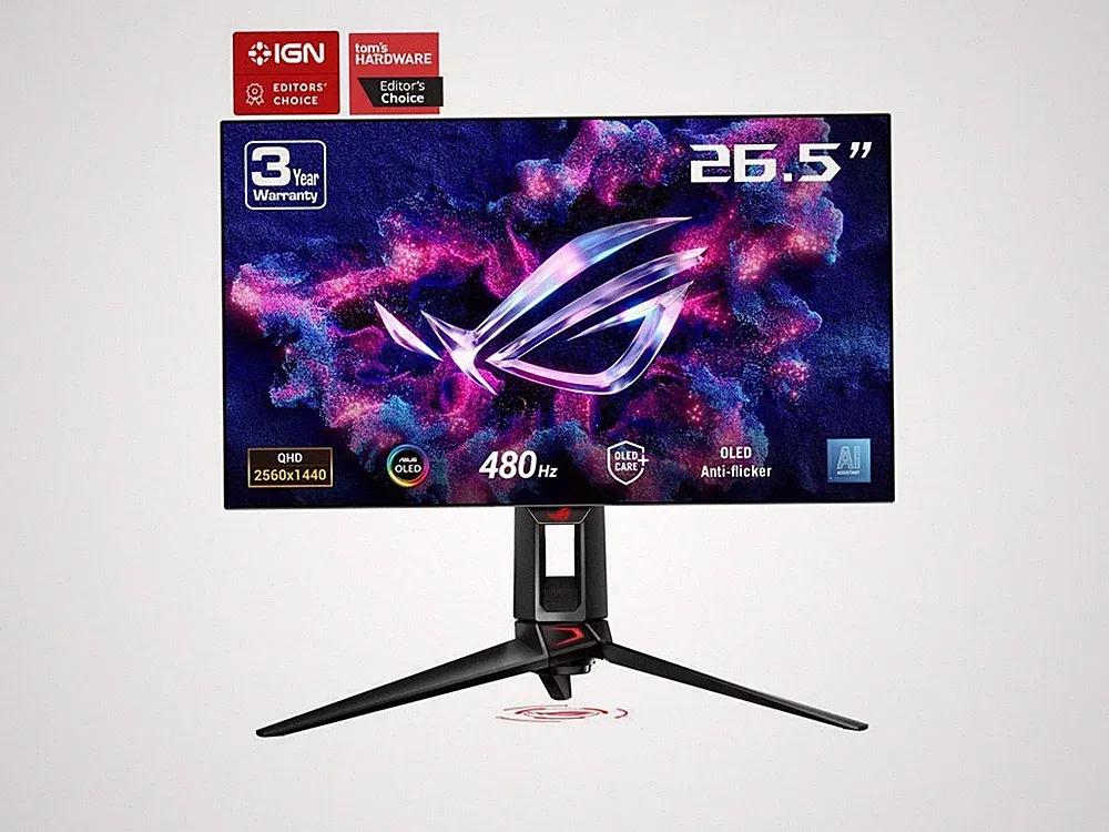 ASUS ROG Swift PG27AQDP 27" QHD 2K OLED 0.03 ms 480 Hz Flat Panel Gaming Monitor
