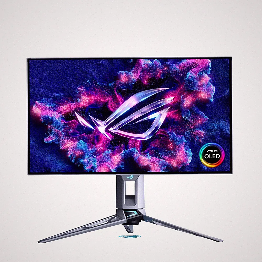 Asus ROG Swift PG27AQWP-W 27" Class WQHD Gaming OLED Monitor - 16:9 - Silver