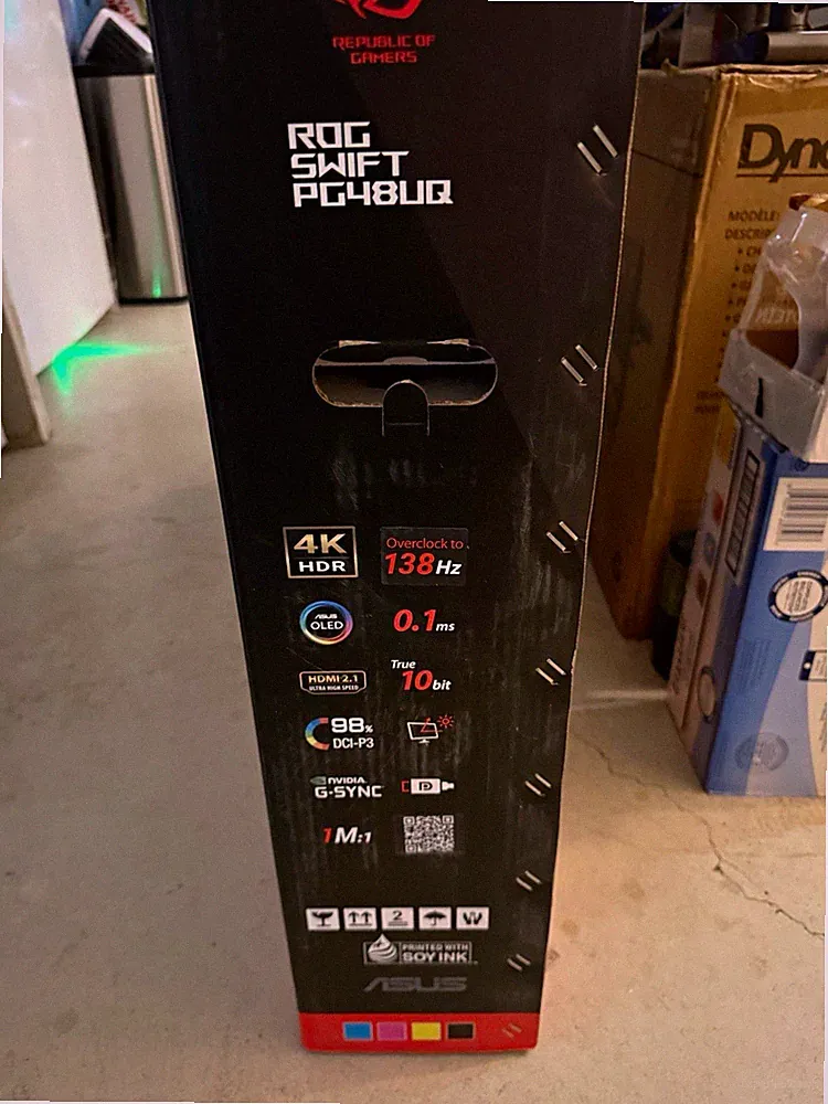 ASUS ROG Swift PG48UQ 48in OLED 4K HDR 138Hz Gaming Monitor HDMI 2.1