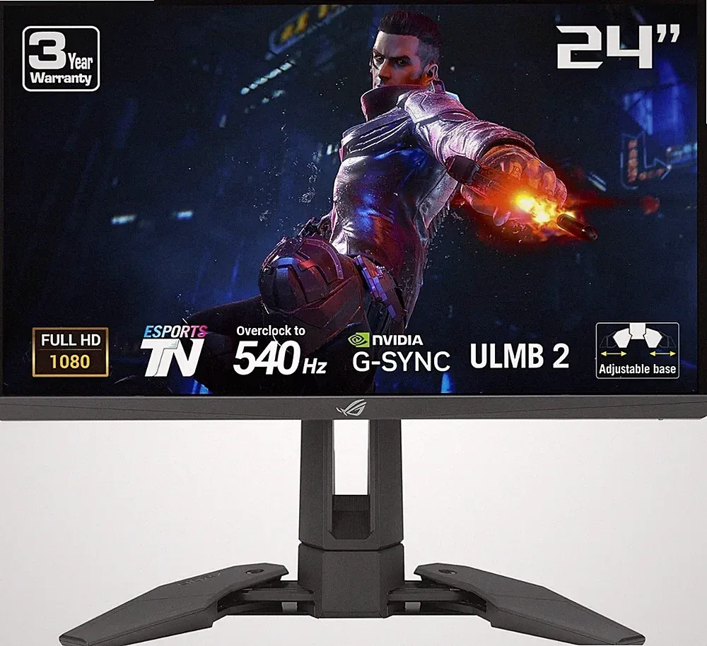 ASUS ROG Swift Pro PG248QP 24.1" Esports TN Monitor 540Hz G-SYNC Worlds Fastest!