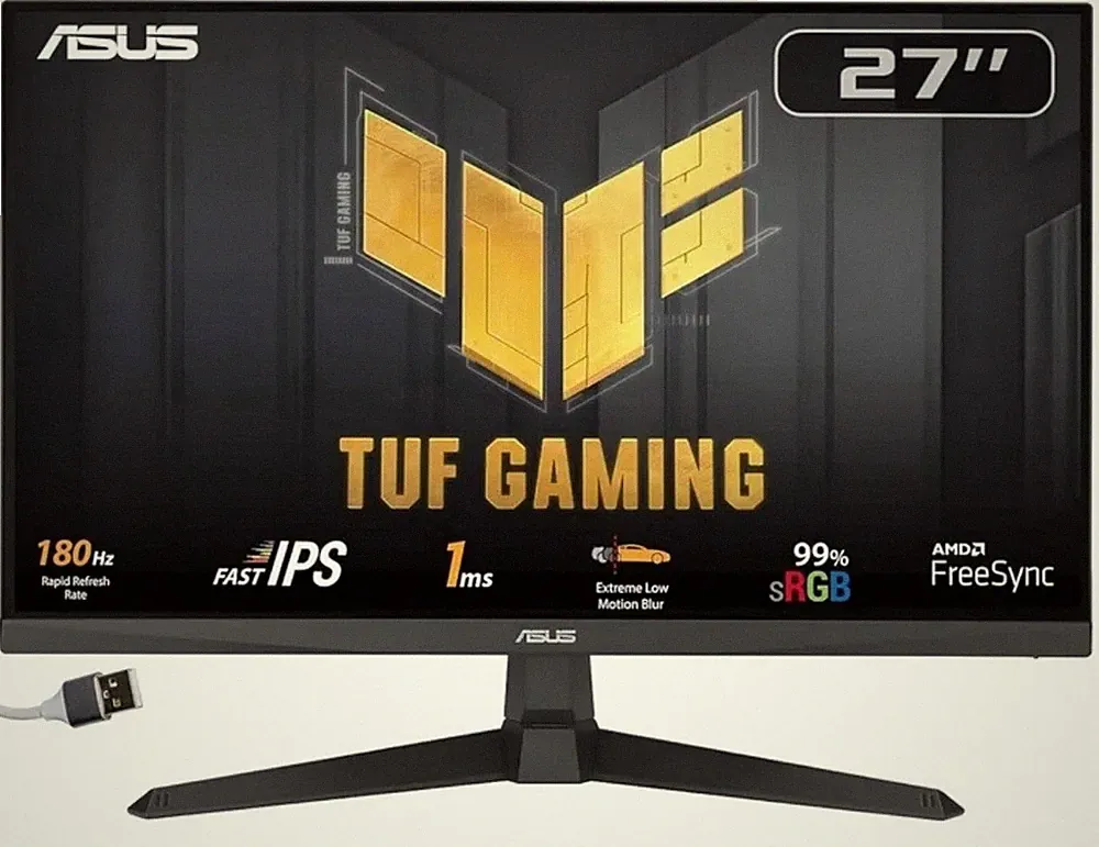 ASUS TUF 180Hz VG27VQ3B 27 inch Full HD LED Gaming LCD Monitor