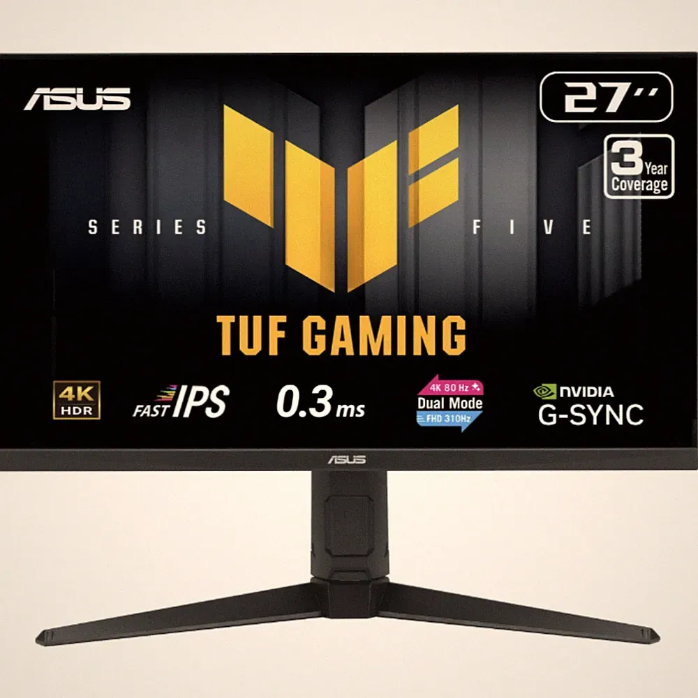 ASUS TUF 27" 4K Gaming Monitor 16:9 1ms AMD FreeSync & G-Sync Built-in Speakers