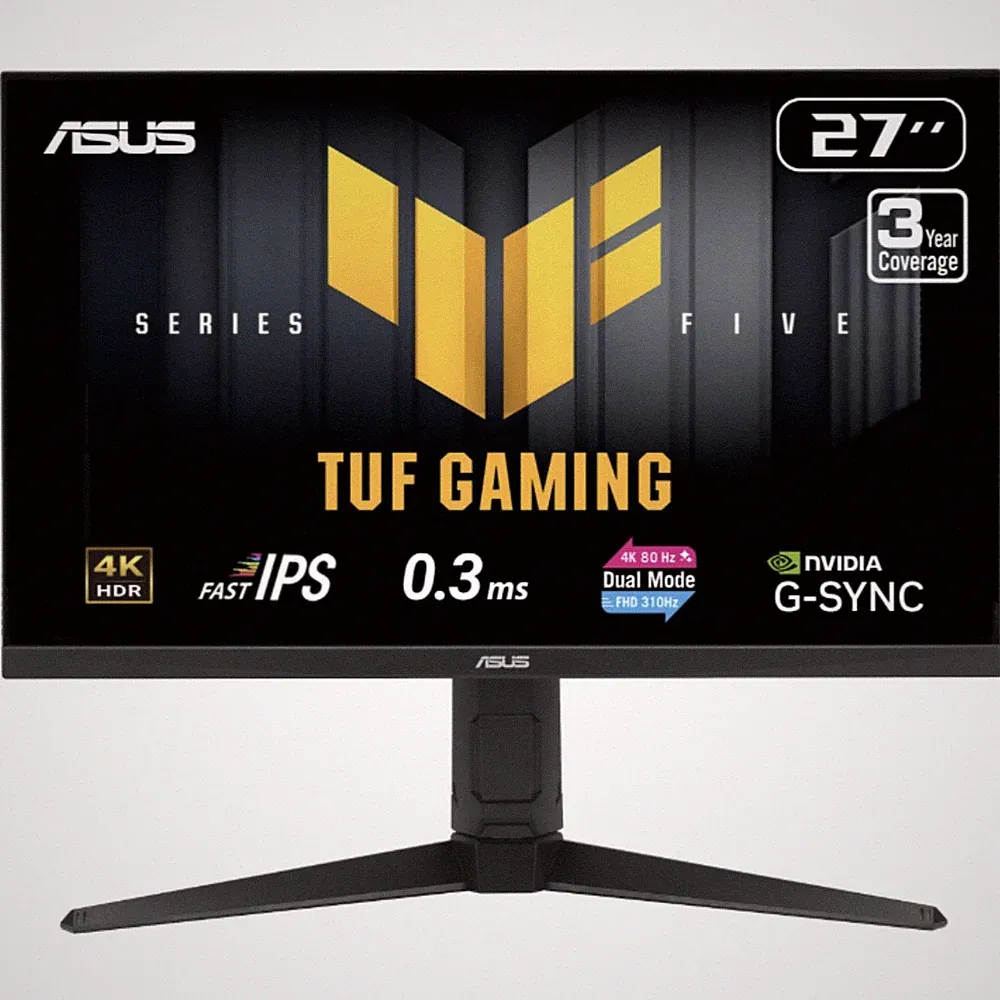 ASUS TUF 27" 4K Gaming Monitor 16:9 1ms AMD FreeSync & G-Sync Built-in Speakers