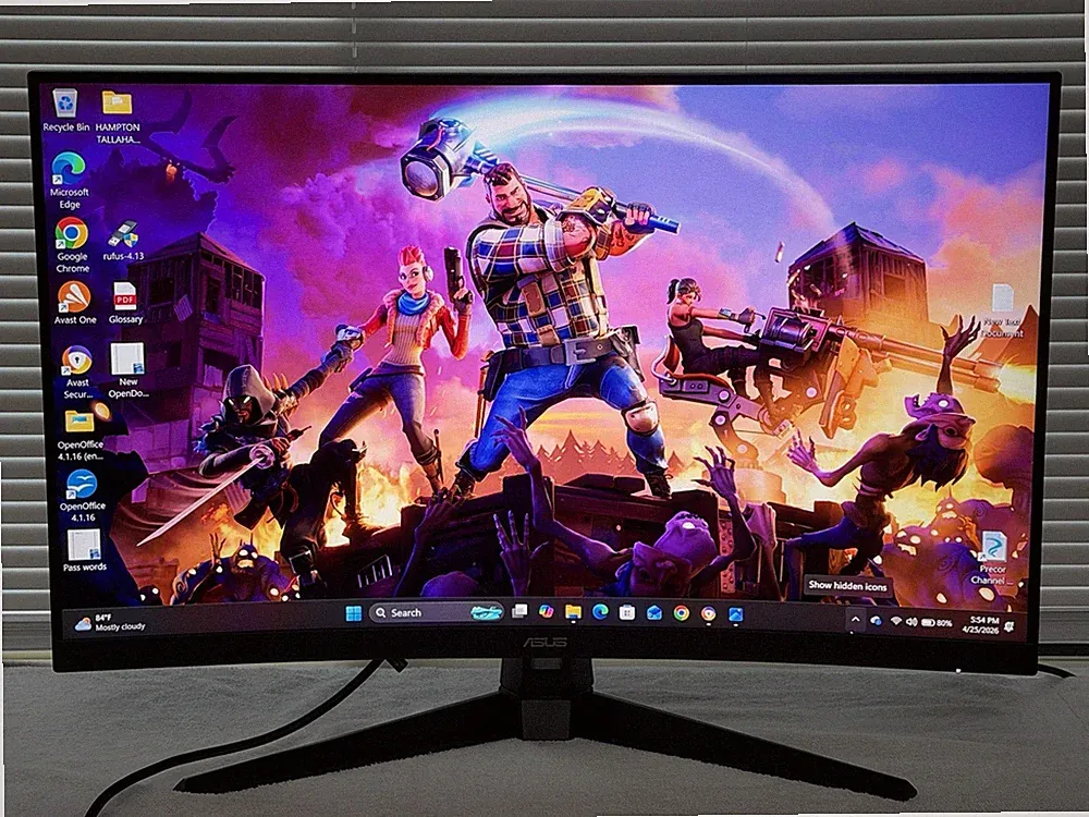 ASUS TUF 32 Inch Curved Gaming Monitor - QHD Extra Clean Condition