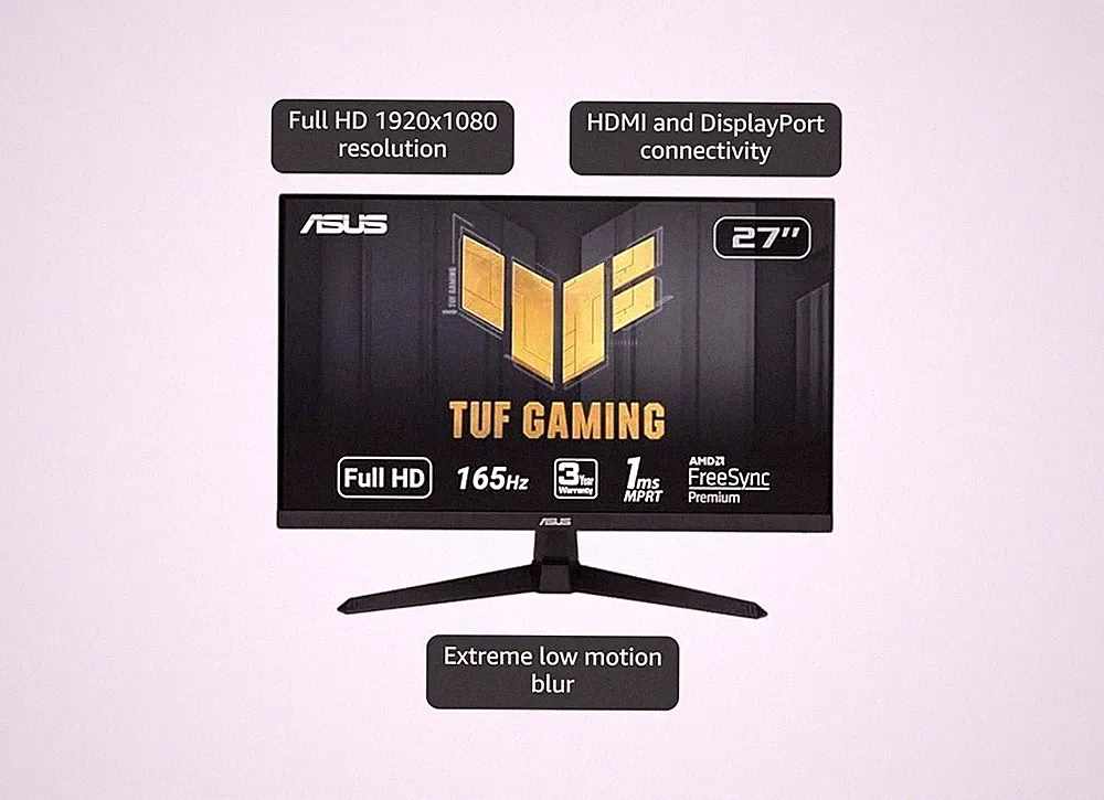ASUS TUF Gaming 25” 1080P Gaming Monitor (VG259Q3A) – FHD, 180Hz, 1ms, Speakers