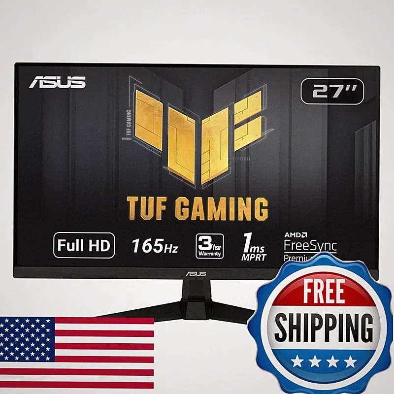 Asus Tuf Gaming 27 1080P Monitor - Full Hd 165Hz Supports 144Hz 1Ms Extreme
