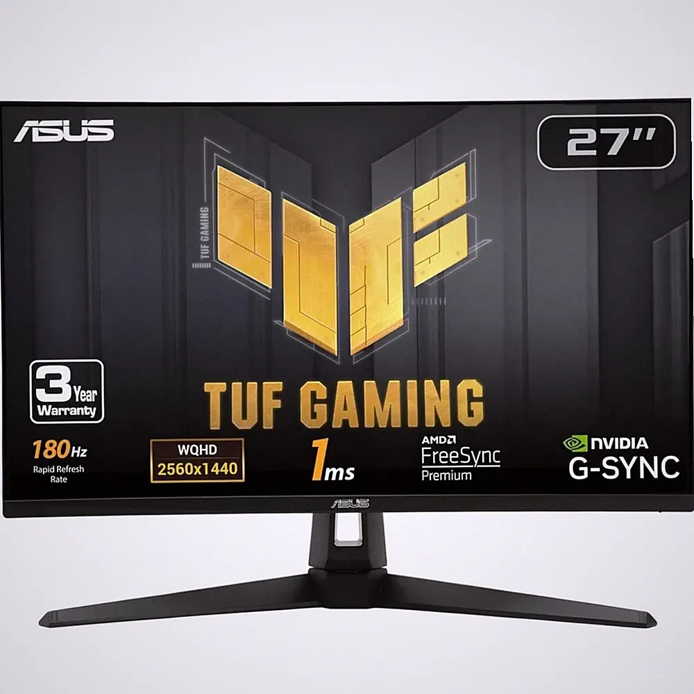 ASUS TUF Gaming 27" 2K QHD Monitor FreeSync Premium & G-SYNC Swivel & Tilt Stand
