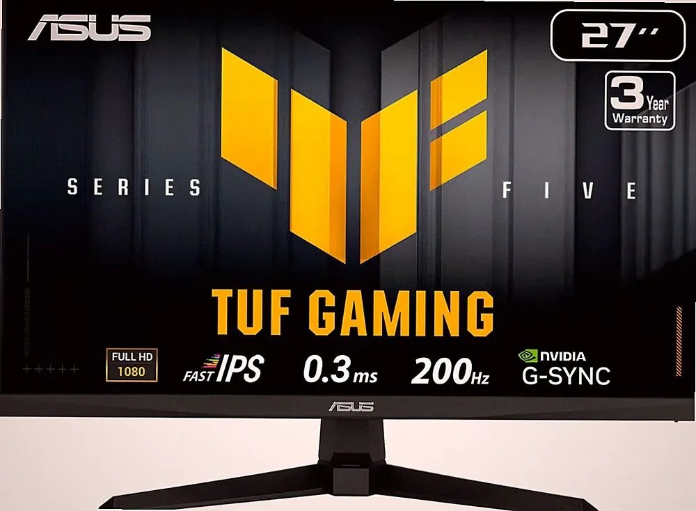 ASUS - TUF Gaming 27" FHD IPS 200Hz 0.3ms Gaming Monitor with G-SYNC/FreeSync...