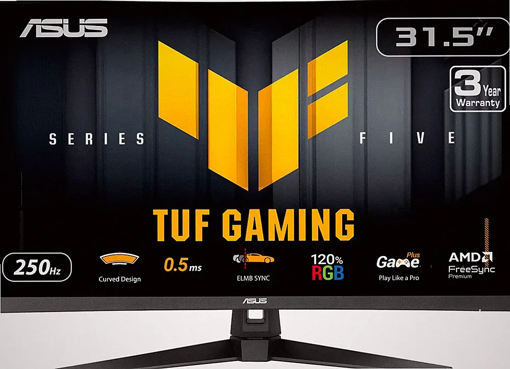 ASUS - TUF Gaming 32" FHD VA 250Hz 0.5ms Curved Gaming Monitor with FreeSync...