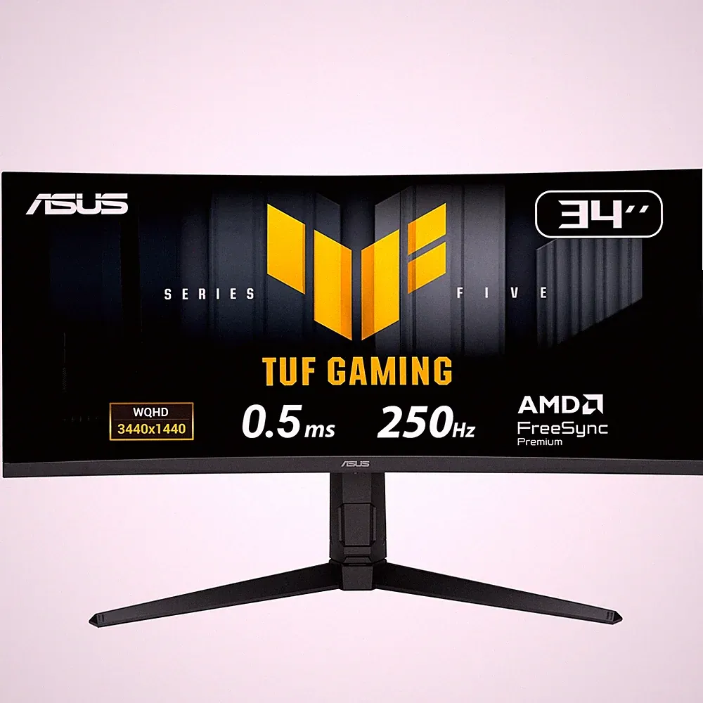ASUS TUF Gaming 34” 1440P Ultrawide Curved Monitor - 250Hz, 0.5ms, BLACK