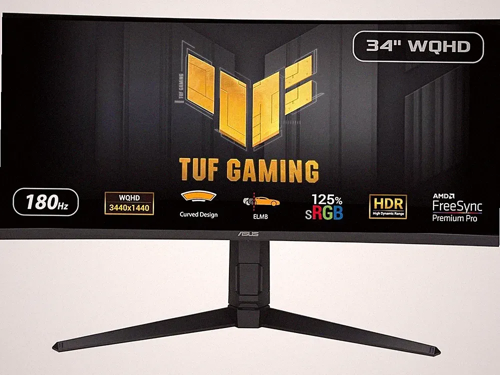 ASUS TUF Gaming 34 inch UltraWide QHD 2K 1440P 180Hz AMD FreeSync Premium Pro