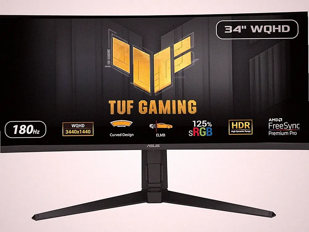 ASUS TUF Gaming 34 inch UltraWide QHD 2K 1440P 180Hz AMD FreeSync Premium Pro