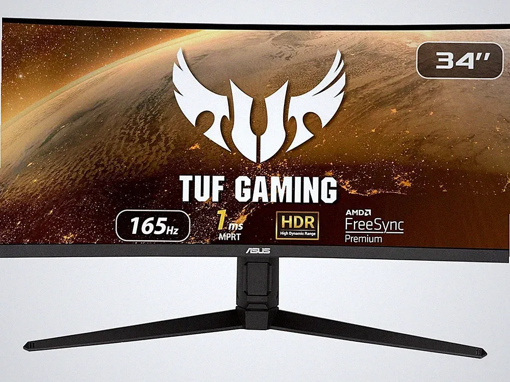 ASUS TUF Gaming 34 inch Ultrawide UWQHD 2K 1440P 165Hz with FreeSync Premium 1ms