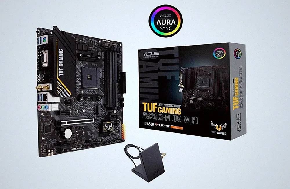 ASUS TUF Gaming A520M-PLUS (WiFi) AMD AM4 (3rd Gen Ryzen™) microATX Gaming Mothe