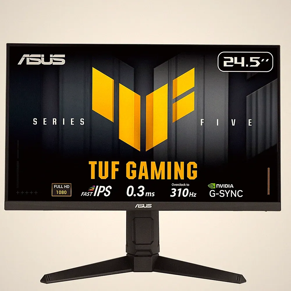 ASUS TUF Gaming Series 5 24.5” 1080P Monitor 13" x 22" x 2.4", BLACK