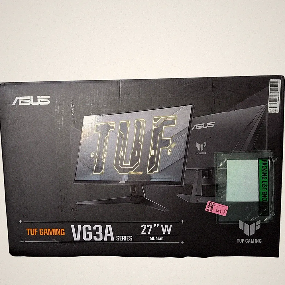 ASUS TUF Gaming VG279Q3A 27" IPS 1080p FHD 180Hz 1ms Monitor HDMI DP New Black