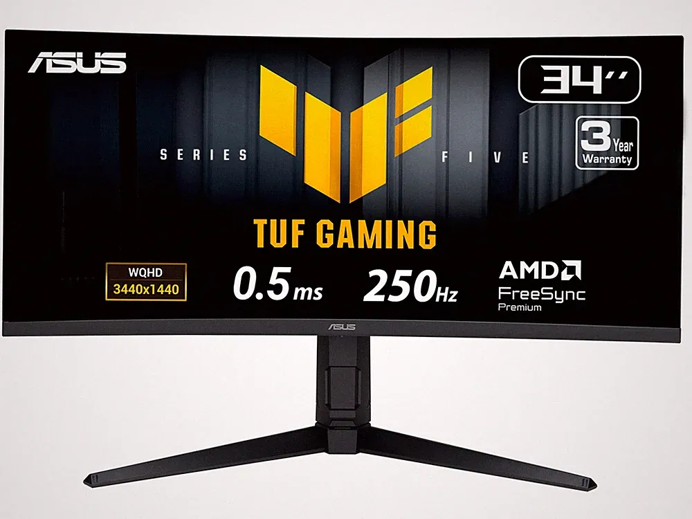 ASUS TUF Gaming VG34WQML5A 34" WQHD Monitor, Fast VA panel, Curved design, 250Hz