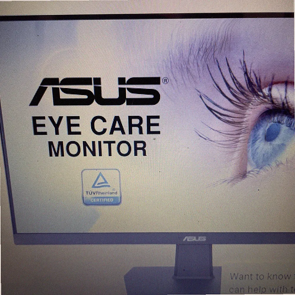 ASUS VA247HE 23.8 inch LCD Monitor - Black Full HD 75 Hz Flicker Free Gaming