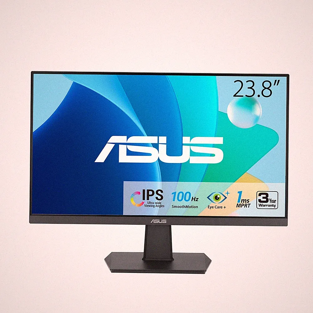 ASUS VA24EHF 23.8 Inch Full HD IPS Gaming Monitor 100Hz Eye Care Technology