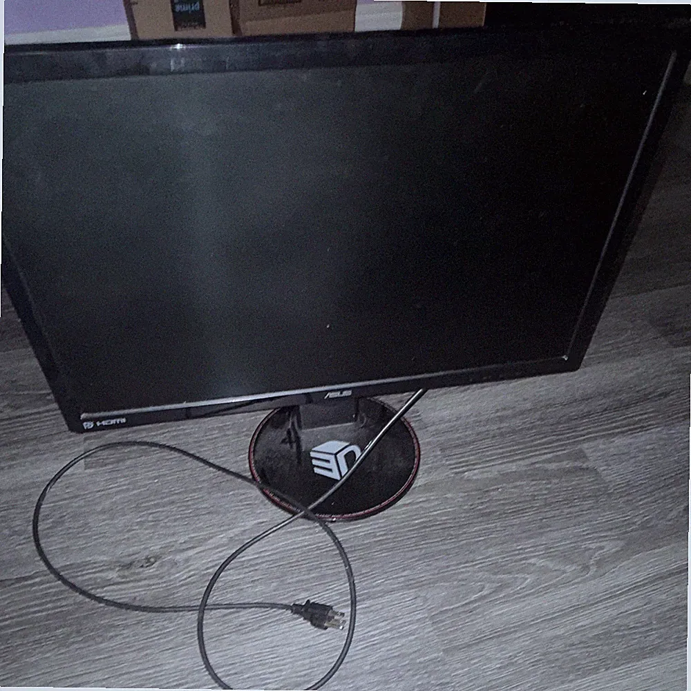 ASUS VG248QE 24in 144Hz 1ms 1080p Gaming Monitor HDMI DP DVI Black/Red