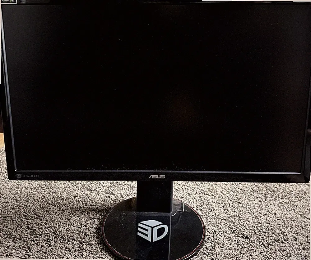ASUS VG248QE 24in 144Hz 1ms 1080p LCD Gaming Monitor DP DVI HDMI Black
