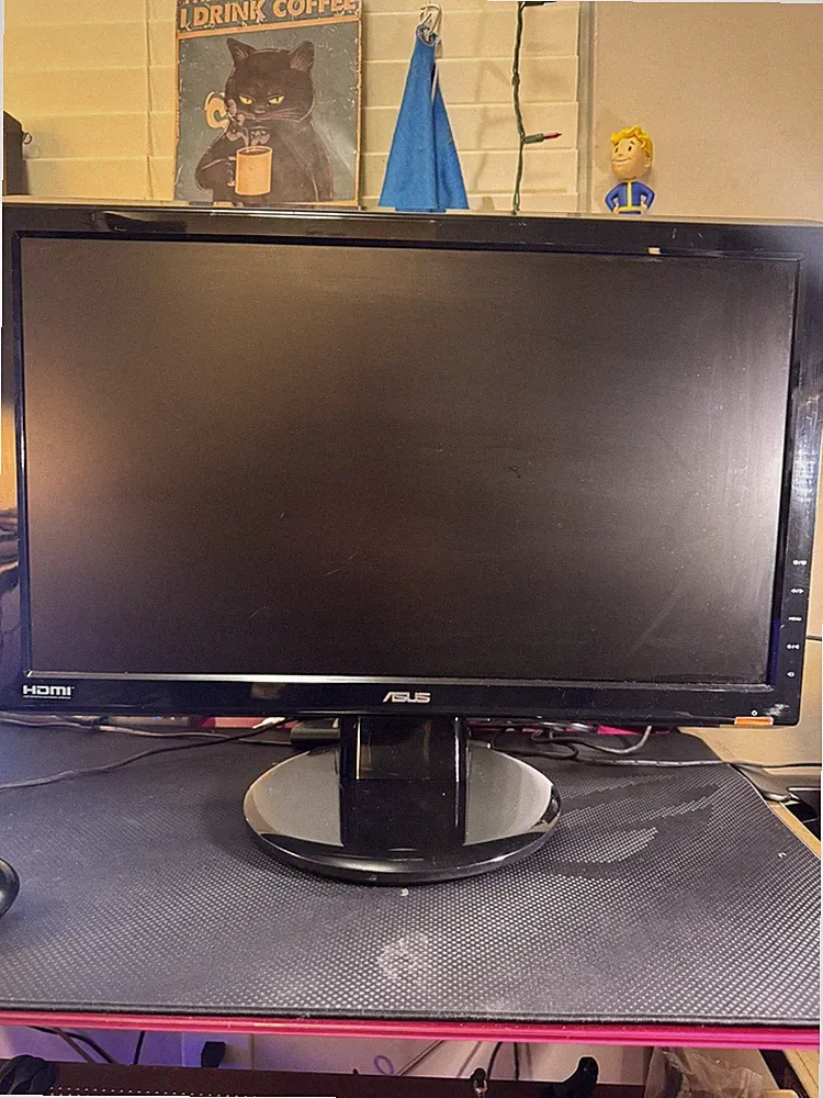 ASUS VH226H 21.5 Inch Widescreen LCD Monitor Black Very Good 3E