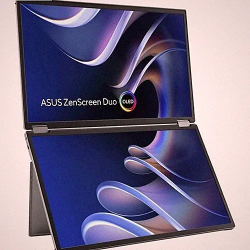 Asus ZenScreen Duo MQ149CD 14" Class WUXGA OLED Monitor - 16:10 - Silver