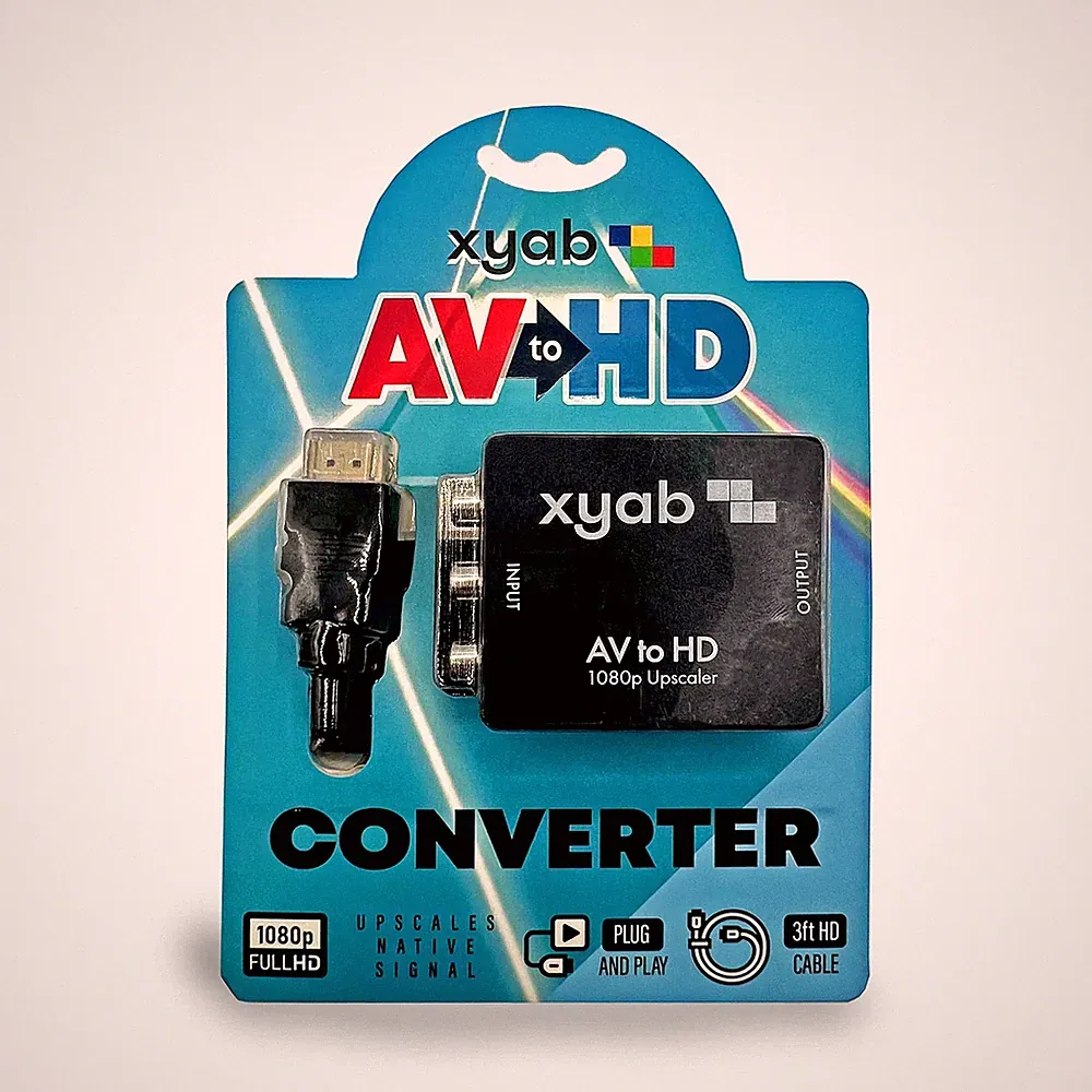 AV to HDMI Converter Adapter 1080P RCA to HDMI Cable for TV Monitor Retro Gaming