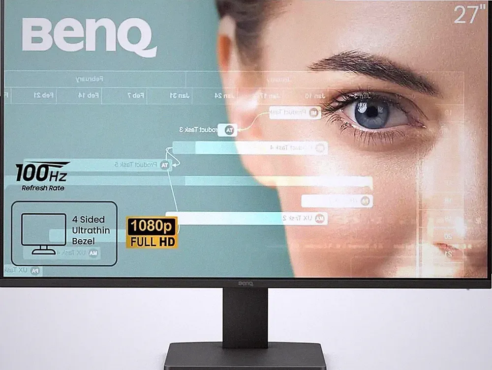BenQ 27" FHD IPS Monitor 16:9, 100Hz, 1300:1, VESA, HDMI & DisplayPort GW2791