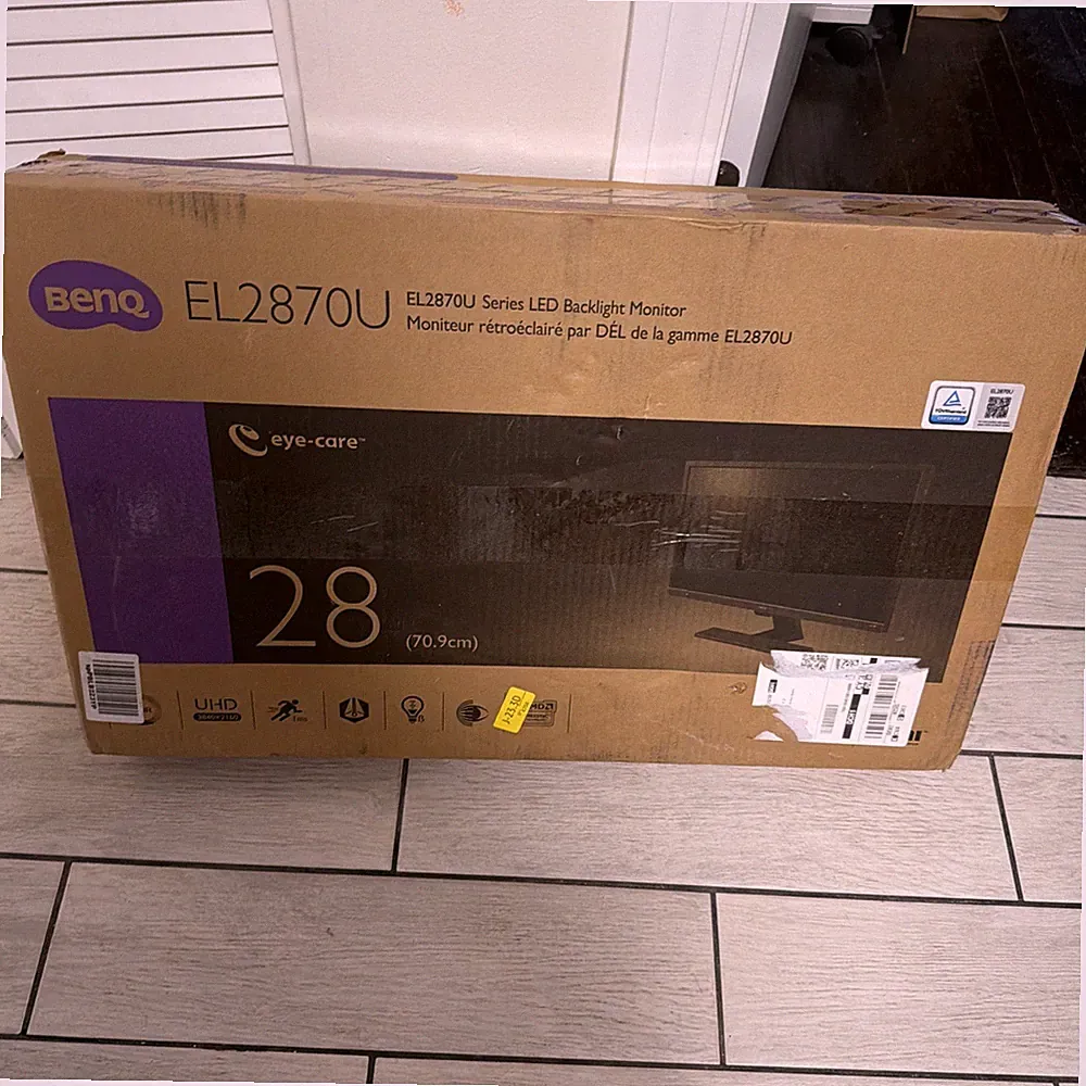 BenQ gaming monitor display EL 2870 U (27.9 in / 4 K / HDR / TN / 1 ms / FreeSyn