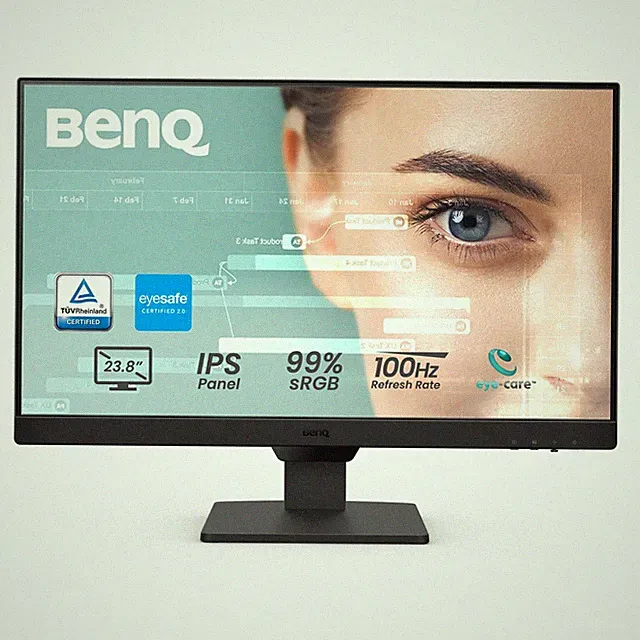 BenQ GW2490 24" Computer Monitor 100Hz FHD 1920x1080p IPS Eye-Care Tech VESA