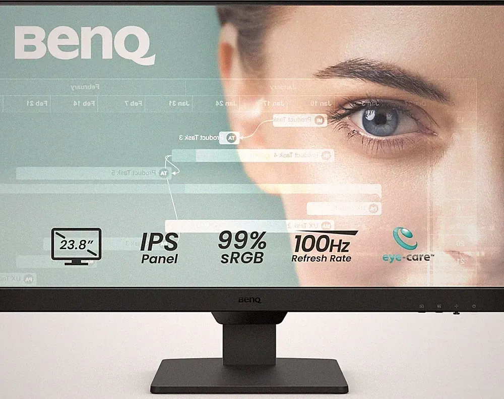 BenQ GW2490 24" Full HD IPS 100Hz Gaming Monitor Speakers Low Blue Light DP HDMI
