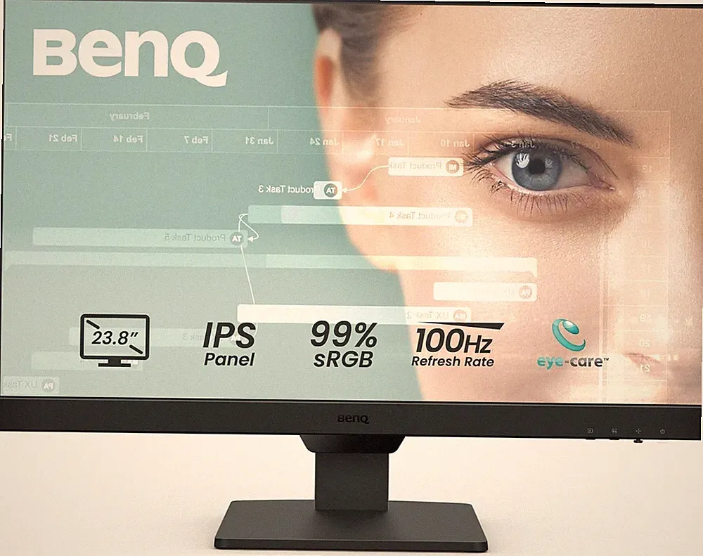 BenQ GW2490 24" Full HD IPS 100Hz Gaming Monitor Speakers Low Blue Light DP HDMI